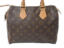 Load image into Gallery viewer, LOUIS VUITTON ルイヴィトン スピーディ25 ハンドバッグ M41528 モノグラム PVC レザー ゴールド金具 ブラウン 美品 中古 4c075893