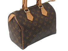 Load image into Gallery viewer, LOUIS VUITTON ルイヴィトン スピーディ25 ハンドバッグ M41528 モノグラム PVC レザー ゴールド金具 ブラウン 美品 中古 4c075893