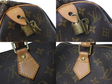 Load image into Gallery viewer, LOUIS VUITTON ルイヴィトン スピーディ25 ハンドバッグ M41528 モノグラム PVC レザー ゴールド金具 ブラウン 美品 中古 4c075893