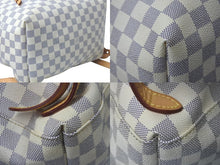 画像をギャラリービューアに読み込む, LOUIS VUITTON ルイヴィトン リュック バックパック スペロンBB N41578 ダミエアズール ホワイト PVC レザー ゴールド金具 中古 4c075894