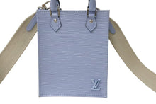 画像をギャラリービューアに読み込む, 極美品 LOUIS VUITTON ルイヴィトン プティットサックプラ 2WAYバッグ M81069 エピレザー ブルーエ シルバー金具 中古 4c075895