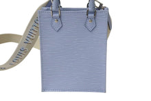 画像をギャラリービューアに読み込む, 極美品 LOUIS VUITTON ルイヴィトン プティットサックプラ 2WAYバッグ M81069 エピレザー ブルーエ シルバー金具 中古 4c075895
