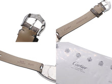 画像をギャラリービューアに読み込む, 極美品 Cartier カルティエ ベニュワールアロンジェ W1532336 腕時計 K18 ホワイトゴールド レザー 中古 4c075898