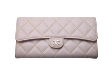 Load image into Gallery viewer, CHANEL シャネル マトラッセ 長財布 キャビアスキン ピンク 31番台 ゴールド金具 良品 中古 4c075905