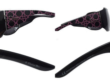 Load image into Gallery viewer, Christian Dior クリスチャンディオール サングラス cannage 1 atm8 ヴィンテージ 一枚レンズ ブラック ピンク 美品 中古 4c075941