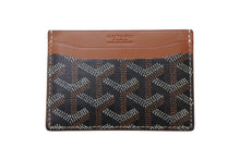 Load image into Gallery viewer, 極美品 GOYARD ゴヤール サンシュルピス カードケース キャンバス レザー ブラウン 中古 4c073441