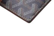 Load image into Gallery viewer, 極美品 GOYARD ゴヤール サンシュルピス カードケース キャンバス レザー ブラウン 中古 4c073441