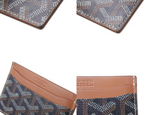 Load image into Gallery viewer, 極美品 GOYARD ゴヤール サンシュルピス カードケース キャンバス レザー ブラウン 中古 4c073441