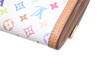 画像をギャラリービューアに読み込む, LOUIS VUITTON ルイヴィトン モノグラムマルチカラー ポルトモネ プラ コインケース 小銭入れ コインパース M92657 美品 中古 4c075949