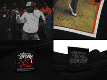 画像をギャラリービューアに読み込む, STUSSY ステューシー Tシャツ 00's メキシコ製 CUSTOMADE PRINT TEE フロント フォト プリント オールド ブラック 中古 4c075952