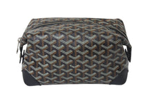 画像をギャラリービューアに読み込む, GOYARD ゴヤール ボウリング25 トイレタリーバッグ クラッチバッグ BOWLIN025TY01CL01P ブラック PVC レザー 美品 中古 4c075956