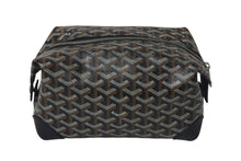 画像をギャラリービューアに読み込む, GOYARD ゴヤール ボウリング25 トイレタリーバッグ クラッチバッグ BOWLIN025TY01CL01P ブラック PVC レザー 美品 中古 4c075956