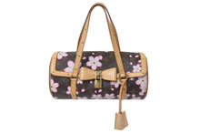Load image into Gallery viewer, 極美品 LOUIS VUITTON ルイヴィトン モノグラム チェリーブロッサム パピヨン ブラウン 村上隆 M92009 ロゴ 中古 4c075968