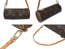 Load image into Gallery viewer, LOUIS VUITTON ルイヴィトン パピヨン30 ハンドバッグ ポーチ M51385 筒型 モノグラムキャンバス ブラウン 美品 中古 4c075973