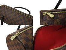 Load image into Gallery viewer, 極美品 LOUIS VUITTON ルイヴィトン ハンドバッグ ドラム型 筒状 ダミエ パピヨン26 N51304 ブラウン ゴールド金具 中古 4c075980