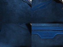 Load image into Gallery viewer, LOUIS VUITTON ルイヴィトン スフロ ハンドバッグ バレルバッグ 筒型 M52862 エピレザー ブルー ゴールド金具 美品 中古 4c075990