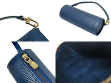 Load image into Gallery viewer, LOUIS VUITTON ルイヴィトン スフロ ハンドバッグ バレルバッグ 筒型 M52862 エピレザー ブルー ゴールド金具 美品 中古 4c075990