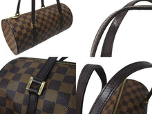 Load image into Gallery viewer, 極美品 LOUIS VUITTON ルイヴィトン ハンドバッグ パピヨン30 ダミエキャンバス N51303 ブラウン ゴールド金具 中古 4c075991
