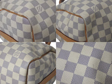 Load image into Gallery viewer, LOUIS VUITTON ルイヴィトン ハンドバッグ スピーディ25 ダミエアズール N41534 ホワイト グレー ゴールド金具 良品 中古 4c075992