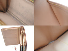 画像をギャラリービューアに読み込む, LOUIS VUITTON ルイヴィトン ポルトフォイユヴィエノワ 二つ折り財布 M92987 村上隆 ホワイト モノグラム マルチカラー PVC ヌメ革 ゴールド金具 良品 中古 075995