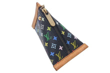 Load image into Gallery viewer, LOUIS VUITTON ルイヴィトン コインケース キーホルダー キーチャーム M58020 ブラック マルチカラー PVC レザー ゴールド金具 美品 中古 4c075996