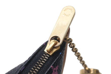 Load image into Gallery viewer, LOUIS VUITTON ルイヴィトン コインケース キーホルダー キーチャーム M58020 ブラック マルチカラー PVC レザー ゴールド金具 美品 中古 4c075996