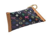 Load image into Gallery viewer, LOUIS VUITTON ルイヴィトン コインケース キーホルダー キーチャーム M58020 ブラック マルチカラー PVC レザー ゴールド金具 美品 中古 4c075996
