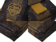画像をギャラリービューアに読み込む, LOUIS VUITTON ルイヴィトン モノグラム ダブル フォンポーチ LVメイド ミニショルダーバッグ M81005 PVC レザー ブラウン 美品 中古 4c075997