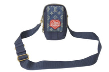 画像をギャラリービューアに読み込む, 極美品 LOUIS VUITTON ルイ ヴィトン ダブルフォンポーチ NIGOコラボ M81060 モノグラムデニム トリヨンレザー ショルダー 中古 4c075998