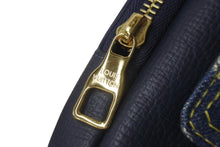 画像をギャラリービューアに読み込む, 極美品 LOUIS VUITTON ルイ ヴィトン ダブルフォンポーチ NIGOコラボ M81060 モノグラムデニム トリヨンレザー ショルダー 中古 4c075998