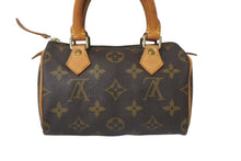Load image into Gallery viewer, LOUIS VUITTON ルイヴィトン ミニスピーディ ハンドバッグ モノグラム M41534 PVC ブラウン ゴールド金具 美品 中古 4c076000