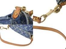 Load image into Gallery viewer, LOUIS VUITTON ルイヴィトン ミニプリーティ ハンドバッグ M95050 モノグラムデニム レザー ブルー 美品 中古 4c076001