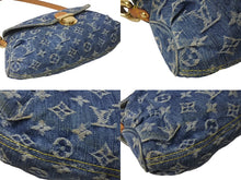 Load image into Gallery viewer, LOUIS VUITTON ルイヴィトン ミニプリーティ ハンドバッグ M95050 モノグラムデニム レザー ブルー 美品 中古 4c076001