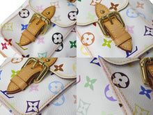 画像をギャラリービューアに読み込む, 極美品 LOUIS VUITTON ルイヴィトン プチ ノエ ショルダーバッグ M42229 モノグラム マルチカラー PVC ヌメ革 ホワイト 中古 4c076006