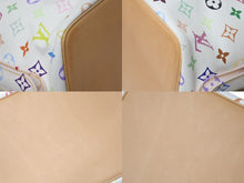 画像をギャラリービューアに読み込む, 極美品 LOUIS VUITTON ルイヴィトン プチ ノエ ショルダーバッグ M42229 モノグラム マルチカラー PVC ヌメ革 ホワイト 中古 4c076006