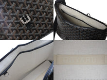 画像をギャラリービューアに読み込む, GOYARD ゴヤール カペシアン MM メッセンジャー ショルダーバッグ ゴヤールディンキャンバス シュヴロッシュカーフスキン ブラック 美品 中古 4c076007