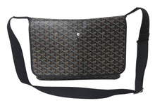画像をギャラリービューアに読み込む, GOYARD ゴヤール カペシアン MM メッセンジャー ショルダーバッグ ゴヤールディンキャンバス シュヴロッシュカーフスキン ブラック 美品 中古 4c076007