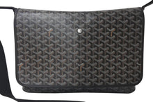 画像をギャラリービューアに読み込む, GOYARD ゴヤール カペシアン MM メッセンジャー ショルダーバッグ ゴヤールディンキャンバス シュヴロッシュカーフスキン ブラック 美品 中古 4c076007