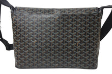 画像をギャラリービューアに読み込む, GOYARD ゴヤール カペシアン MM メッセンジャー ショルダーバッグ ゴヤールディンキャンバス シュヴロッシュカーフスキン ブラック 美品 中古 4c076007