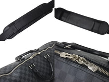 画像をギャラリービューアに読み込む, LOUIS VUITTON ルイヴィトン キーポル バンドリエール55 ボストンバッグ N41413 ダミエグラフィット ブラック 美品 中古 4b008735