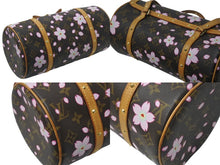 Load image into Gallery viewer, LOUIS VUITTON ルイヴィトン モノグラム チェリーブロッサム パピヨン ハンドバッグ ブラウン 村上隆 フラワー M92009 美品 中古 4c076036