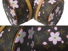 Load image into Gallery viewer, LOUIS VUITTON ルイヴィトン モノグラム チェリーブロッサム パピヨン ハンドバッグ ブラウン 村上隆 フラワー M92009 美品 中古 4c076036