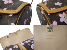 Load image into Gallery viewer, LOUIS VUITTON ルイヴィトン モノグラム チェリーブロッサム パピヨン ハンドバッグ ブラウン 村上隆 フラワー M92009 美品 中古 4c076036
