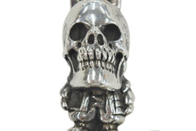 画像をギャラリービューアに読み込む, CHROME HEARTS クロムハーツ FOTI ラージ 2クリップファンシー ウォレットチェーン 重量約814g 全長約60cm シルバー925 美品 中古 4c076038