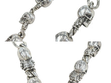 画像をギャラリービューアに読み込む, CHROME HEARTS クロムハーツ FOTI ラージ 2クリップファンシー ウォレットチェーン 重量約814g 全長約60cm シルバー925 美品 中古 4c076038