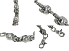 画像をギャラリービューアに読み込む, CHROME HEARTS クロムハーツ FOTI ラージ 2クリップファンシー ウォレットチェーン 重量約814g 全長約60cm シルバー925 美品 中古 4c076038