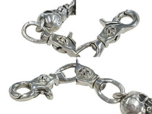 画像をギャラリービューアに読み込む, CHROME HEARTS クロムハーツ FOTI ラージ 2クリップファンシー ウォレットチェーン 重量約814g 全長約60cm シルバー925 美品 中古 4c076038