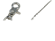 画像をギャラリービューアに読み込む, CHROME HEARTS クロムハーツ FOTI ラージ 2クリップファンシー ウォレットチェーン 重量約814g 全長約60cm シルバー925 美品 中古 4c076038