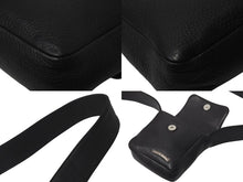 画像をギャラリービューアに読み込む, 極美品 CHROME HEARTS クロムハーツ HOTPOT CH PLUS ホットポット クロスボール ブラック レザー ショルダーバッグ 中古 4c076042