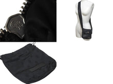 画像をギャラリービューアに読み込む, 極美品 CHROME HEARTS クロムハーツ HOTPOT CH PLUS ホットポット クロスボール ブラック レザー ショルダーバッグ 中古 4c076042